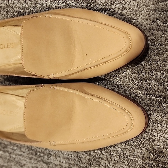 Aerisoles east wing tan leather upper slip ons size 8M balance man made - Picture 3 of 12